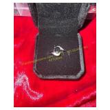 Ladies .925 Sterling Silver Size 6 Gemstone Ring