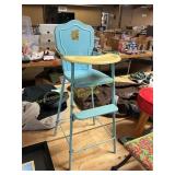 Vintage Metal Doll Highchair
