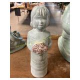 Isabel Bloom Girl with Bouquet 12in Tall