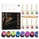 CANNI 8Pcs 9ML Cat Eye Gel Nail Polish Set