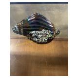 Vintage Peles Art Glass Conch Shell