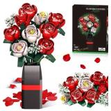 Rose Flower Bouquet Building Kit 841PCS