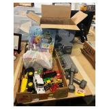 3lb Lead Dumbbells, Toy Cars, Etc