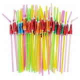ALINK 50 Umbrella Drinking Straws, Luau Decor