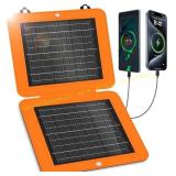 10W Portable Foldable Solar Charger, USB-A/C