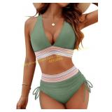 Blooming Jelly High Waist Two-Piece Swimsuit
