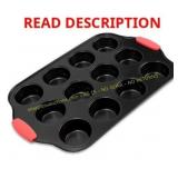 NutriChef 12-Cup Muffin Pan - Nonstick