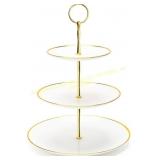 Coitak 3-Tier Cupcake Stand, Plastic Tray
