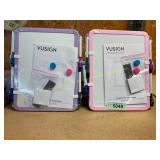 2pk Pink & purple Vusign dry erase boards set