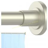 Brushed Shower Curtain Rod 31 104 in, 1 in Dia