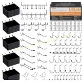 INCLY 120Pcs Pegboard Organizer Kit