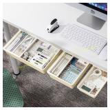 Cedilis 3-Pack Under Desk Drawer Organizer