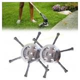 2Pcs Steel Wire Trimmer Head, 6 Blade