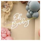MASTRON Oh Baby Sign   Baby Shower Backdrop