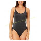 Salt + Cove Open-Back Swimsuit - Black - Sz S