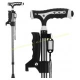 Adjustable Aluminum Walking Cane 440 Lb LED