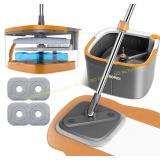 Mop and Bucket Set with Spin Mop System