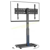 Rolling TV Stand with Power Outlet, 32-75" TV