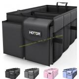 HOTOR Trunk Organizer - 2 Compartments, Black