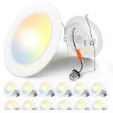 Amico Recessed Light 5/6", 12 Pack, 5CCT LEDs