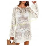 ANRABESS Women Crochet Swim Cover Up Sz M