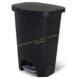 Glad 13 Gal Trash Can with Odor Lid Black