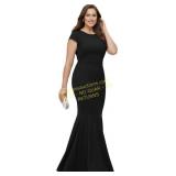 koh koh Womens Cap Sleeve Formal Maxi Dress