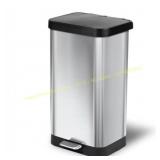 Glad Step Trash Can, 20 Gal, Stainless