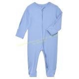 Aablexema Baby Footie Pajamas Zipper, Mittens Sz 6