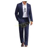COOFANDY Men Suits 3pc Set, Blazer & Suit Sz M