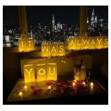 It Was Always You Light Up Letters Decor