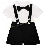 Baby Boys Formal Suit Bow tie White Unknown Size