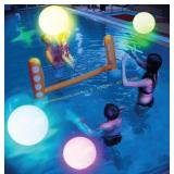 16" Light Up Beach Ball Glow LED 1/2/4 Pack