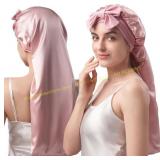 YFONG Mulberry Silk Bonnet 22 Momme Pink