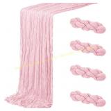 Light Pink Cheesecloth Table Runner 20x120 (4)