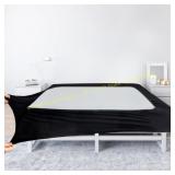 Box Spring Cover, Black Knit wrap Unknown Sizr