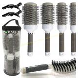 Round Brush Set for Blow Drying Boar Bristle