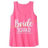 Marriage Bride Squad Bridal Shower Tank Top Sz L
