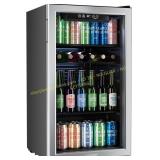 hOmeLabs Mini Fridge with Glass Door small dent