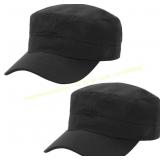 2 Pcs Unisex Cadet Army Cap Military Hat