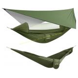 2ct G4Free Large Camping Hammock with Net/Tarp
