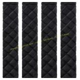 Tatuo 4 Pack Seat Belt Covers 10.6" Black