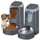 Pet Feeder & Water Dispenser   1 Gal x2