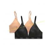 Hanes Women s Triangle Bra,black/White Sz L