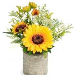 COCOBOO Sunflower Artificial Flowers Pot