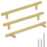 Goldenwarm 15 Pack 6-1/4" Brushed Gold Handles