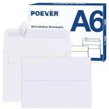 3bx A6 Invitation Envelopes 120 Pack White