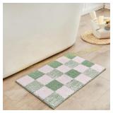 CozeCube Bath Mat Non-Slip Sage Green 24x16