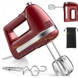 Z-DESDEMONA Electric Hand Mixer, Red
