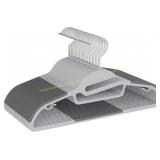 Heavy Duty Plastic Hangers 50 Pack, Non-Slip